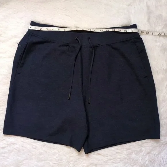 RVCA Cable Waffle Shorts Navy Blue Knit Mens XL - Picture 5 of 10